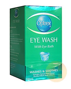 Optrex Eye Wash With Eye Bath 110ml