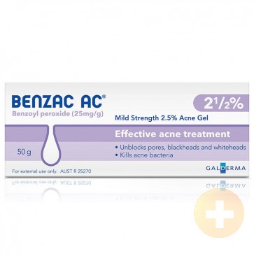 Benzac AC 2.5% Gel 50g