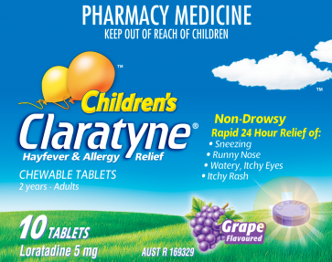 Claratyne Child Chewable Tablets 10