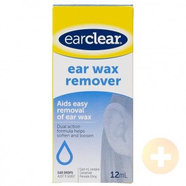 Ear Clear Drops for Ear Wax Removal 12ml