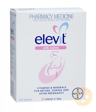 Elevit Vitamin & Mineral 100 Tablets Including Folic Acid and Iron
