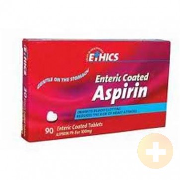 Ethics Enteric-Coated Aspirin 100mg Tablets 90