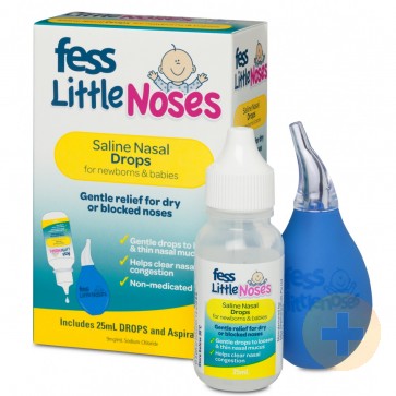 Fess Little Noses Nasal Aspirator & Saline Drops 25ml