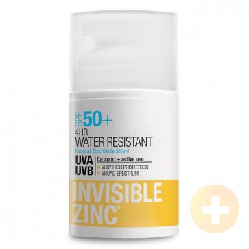 Invisible Zinc 4 Hour Water Resistant SPF50+ 50ml