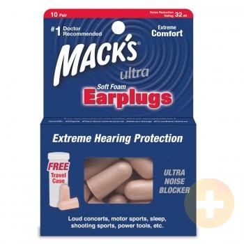 MACK'S Ultra Safe Sound Soft Foam Ear Plugs 10 Pairs