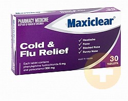 Maxiclear Cold & Flu Relief Tablets 30