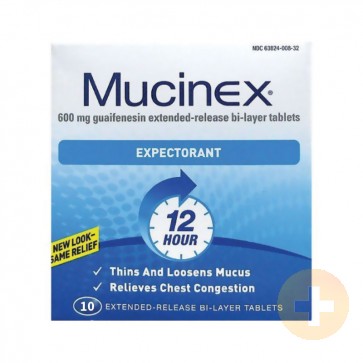 Mucinex Expectorant Tablets 10