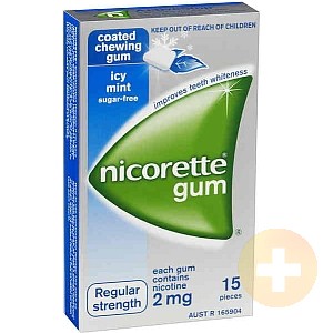 Nicorette Gum Icy Mint 2mg 15