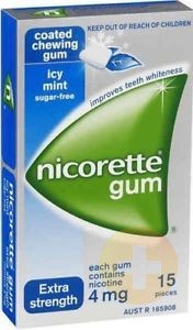 Nicorette Gum Icy Mint 4mg 15