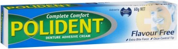 Polident Comfort Flavour Free 60gm