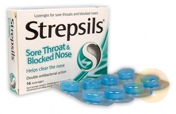 Strepsils Sore Throat and Blocked Nose Lozenges 16