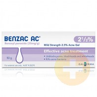 Benzac AC 2.5% Gel 50g