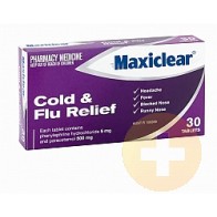 Maxiclear Cold & Flu Relief Tablets 30