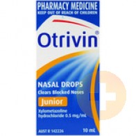 Otrivin Junior Paediatric Nasal Drops 10ml