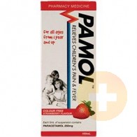 Pamol All Ages Strawberry Colour Free 100ml