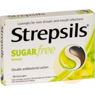 Strepsils Sugar Free Lemon Lozenges 36 